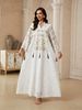plus Size Women's Embroidered Sequin Robe NC02 New European And American Style Muslim Fashion Clothing_ecoleips.com