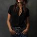 2026 Independent Site European American Cross-border Casual Short-sleeve Button-up Women's Shirt In All Colors_ecoleips.com