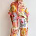 Women's Clothing Casual Fashion Linen Shirt Collar Cardigan Long Suit_ecoleips.com