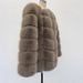 Plus Size Faux Fur Coat Women's Winter Fashion Coat Elegant Long Sleeve Office Wear (S-XXXL, Dusty Rose/Custom) - Eco-Friendly Luxe Outerwear_ecoleips.com
