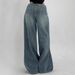 Aria Basics Cross-Border Foreign Trade European And American Extra Long Floor-Length Denim For Women With Ripped Loose_ecoleips.com