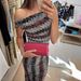 Women's Off-Shoulder Knitted Print Dress Casual Vacation Party Wear Spring/Summer New Style_ecoleips.com