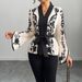 New Internet Celebrity Printed Temperament V-neck Waist Top_ecoleips.com