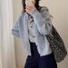 Aria Basics Aria Basics Korean-style Autumn Winter Knit Cardigan For Women, Loose And Casual Style, 2025 New Patterned Sweater Jacket, Short Top_ecoleips.com