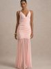 JULISSA MO Patchwork Sexy V-neck Ruched Women Maxi Dress Yellow Backless High Waist Dress Summer New Elegant Party Evening Dress_ecoleips.com