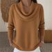 Oversized Knit Sweater – Soft Long Sleeve U-Neck Pullover In 16 Colors (Red, Brown, Black, Glitter Options)_ecoleips.com