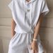 Women's Clothing Women's Casual Hoodie With Drawstring & High-Waist Shorts Set – Korean Style Letter Patch Loungewear (Light Grey/Beige/Black, S-XXL)_ecoleips.com