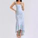 Women's French Lace Fishtail Dress - Slim Fit Suspender Skirt With Fishbone Detailing (Elegant & Fashionable)_ecoleips.com