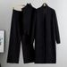 2026 New Women's Clothing Autumn And Winter New Lazy Temperament Knitted Suit Sleeveless Vest Sweater Cardigan Pants Three Piece Set_ecoleips.com