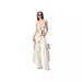New Style Hot Girl Personality Three-Dimensional Bowknot Tube Top Vest Knot Straight Wide-Leg Distressed Jeans Set_ecoleips.com