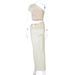 Women's Clothing New Fashion Mesh Splicing Tube Tops Side Hollow Dress_ecoleips.com