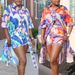 Women's Clothing Casual Printed Long Shirt And Shorts Two Piece Set Women's Fashion Outfit For Formal & Casual_ecoleips.com