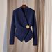 Women's Clothing Soft Waxy Sweater High-end Temperament Waist Tight Top High-end Super Good-looking Tibetan Blue Knitted Sweater for Women_ecoleips.com