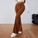 Voya Women's Fashion Casual Slightly Spicy Pants, New Spring-summer Elastic Waist Slimming Wide-leg Long Pants_ecoleips.com