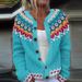 New European And American Cross-Border Ethnic Style Jacquard Knitted Cardigan Wish Hot-Selling Women's Sweer_ecoleips.com