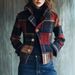 Classic Checkered Blazer With Stand Collar & Button Detail – Retro Autumn Winter Coat For Women (S-3xl, Multiple Colors Available)_ecoleips.com