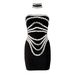 Women's Clothing Rhinestone Bandage Skirt Banquet Party Tube Top Skirt With Collar_ecoleips.com