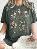 Beautiful Flower Clusters Printing Woman T-Shirt Summer Oversized Short Sleeve O-Neck Cotton T Shirts Y2K Women Sports Tops_ecoleips.com