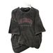 Trendy Cotton Washed Letter Slim Fit Versatile Slimming European And American Style Printed Korean Version T-Shirt_ecoleips.com