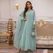 ng2510292 Ng2510292 Ng2510292 AB448 Middle East Best-selling Rhinestone Beaded Robe Muslim Shawl With Attached Sleeves Cape Set Batwing Sleeve Dress_ecoleips.com