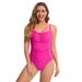 Women's Clothing Printed One Piece Swimsuit Women's Multi Color Swimsuit Sexy Bikini Bikini_ecoleips.com