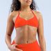 DF Style High Elastic Matte Nylon Sports Bra Halter Neck Backless Quick Drying For Running Fitness Yoga Women's Clothing_ecoleips.com