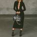 Women's Clothing Elegant Slim Fitting Women's Dress Sexy Autumn Winter_ecoleips.com