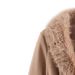 Women’s Long Wool Coat With Faux Fur Collar – Double-Breasted Trench Coat, Polyester Blend, Oversized Pockets (Caramel, S-XL)_ecoleips.com
