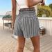 Women's Clothing Casual Plaid Shorts American Street Hip Hop Style Summer Loose Fit Wide Leg_ecoleips.com