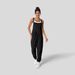 Voya Women's Comfortable And Casual Design With Pleats At The Waist For Slimming And Ankle Binding One-piece Overalls_ecoleips.com