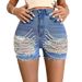 Women's Clothing New High Waist Slim Handmade Beaded Hole Hot Pants_ecoleips.com