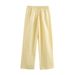 Women's Clothing Fashion Casual Loose Poplin Shirt + Trousers Set_ecoleips.com