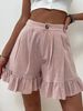 2025s Women's Outdoor Wear, Casual Wide-Leg Loose Shorts, 2025 Summer New High-Waisted Shorts For Women_ecoleips.com