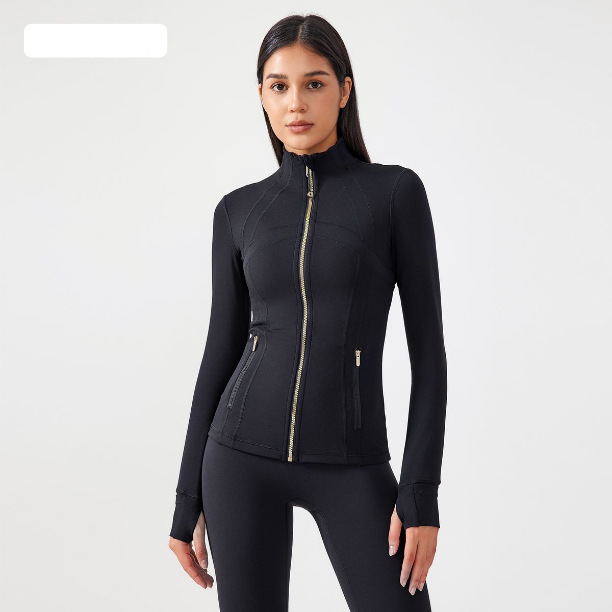 Women's Clothing Autumn New Yoga Jacket For Women Running And Cycling Sports Long Sleeve Slim Stand Collar Sports Fitness Clothes_ecoleips.com