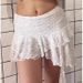 Retro Y2k Lace Trim Asymmetrical Skirt - High Waist Bodycon Mini Skirt For Women, Stretchy & Flattering Fit_ecoleips.com