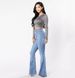 High Waist Stretchy Flared Women's Jeans - Comfortable & Figure-Hugging Denim Pants For Everyday Wear_ecoleips.com
