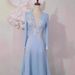 Women's Clothing High End Host Dress Slim Light Luxury Niche Temperament Long Sleeved Vocal Art Examination Conductor Annual Performance Dress _ecoleips.com