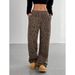 European And American Cross-Border Foreign Trade Trendy Classic Leopard Print Casual Pants For Women Loose_ecoleips.com