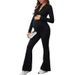 Women's Clothing Pregnant Women Slim Fashion Temperament Belly Lifting Hip Zipper V Neck Jumpsuit_ecoleips.com