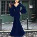 Women’s Clothing Lace evening dress new elegant sexy slim fishtail long banquet dress female black anchor summer_ecoleips.com