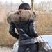 Women's Quilted Puffer Jacket With Faux Fur Trim – Winter Short Coat, Streetwear Outerwear In Multiple Colors (Black/Yellow Trim)_ecoleips.com