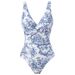 New One-piece Fashion Sexy Swimsuit For Women Slim Retro Print Explosive Swimsuit Set_ecoleips.com