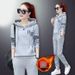 Plus Size Fleece-Lined Hoodie & Jogger Set – Oversized Casual Two-Piece Outfit For Women & Men (Black/Pink/Yellow/Light Grey, Sizes M-3XL)_ecoleips.com