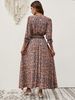 Women's Bohemian Belted Beach Dress European American Style Vacation Clothing For Plus Size_ecoleips.com