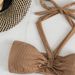 Women's High Waist Triangle Bikini Set - Sexy Wrap Neck Swimwear For Beach & Pool (Multi-Color)_ecoleips.com