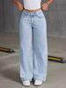 Women's Clothing Bow Embroidered Jeans For Women Sweet And Spicy Style High Waist Straight Pants Loose Casual Trousers_ecoleips.com