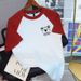 Women's American Style Raglan T-Shirt Short Sleeved Color Block Design Pure Cotton Unique Summer 2024 Top_ecoleips.com