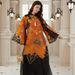 NC158 Floral Art Pattern Muscular Robe Dress for Women New Cross Border Creative in Stock Muslim Fashion_ecoleips.com