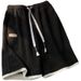 Women's Clothing Waffle Label Casual Sports Shorts For Women Summer New Loose Versatile High Waist Slim Wide Leg Straight Pants_ecoleips.com