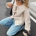 women's clothing sweater jacquard big heart embroidery v neck casual lazy style knitted cardigan_ecoleips.com